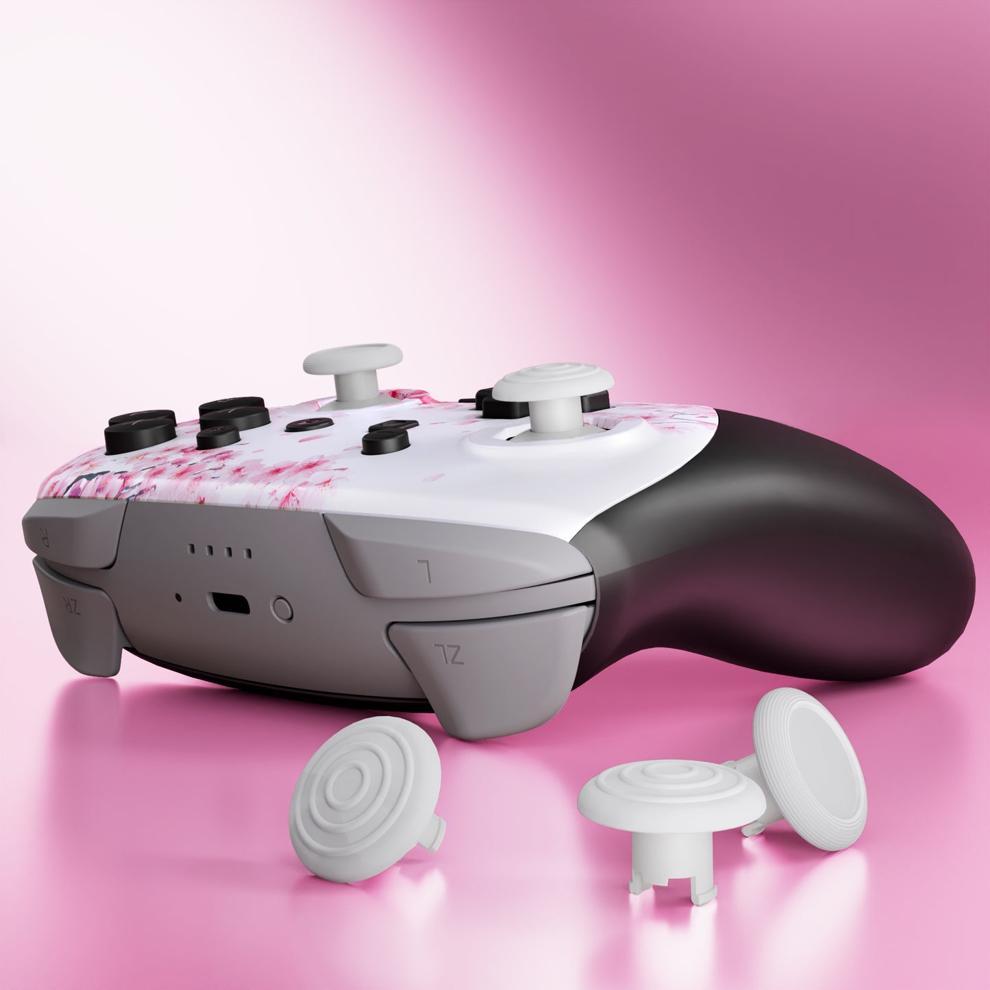 eXtremeRate Nintendo Switch 2 Proコントローラー対応 オクタゴナルゲートスティック対応デザイン フェイスプレートシェル【桜のささやき】