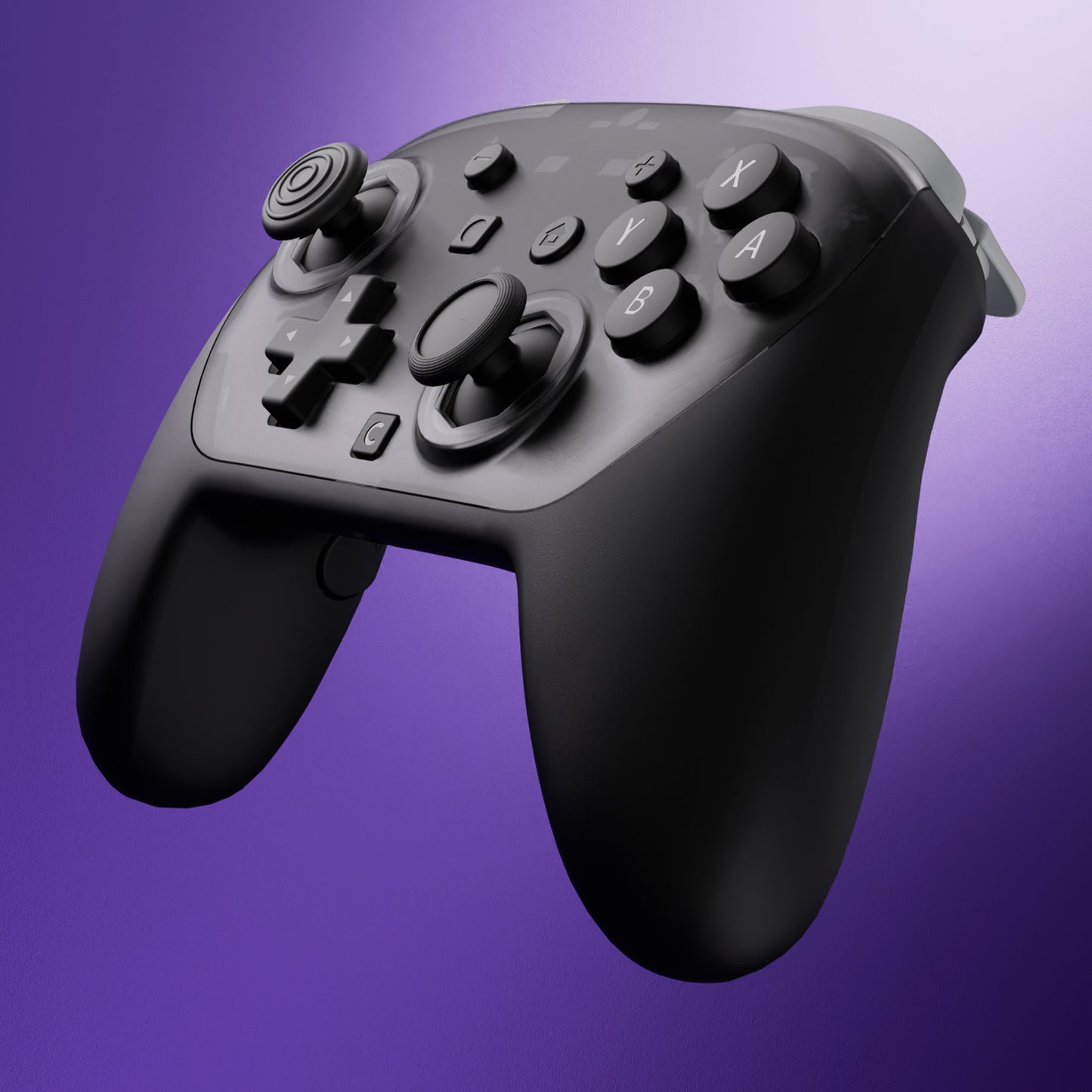 eXtremeRate Nintendo Switch 2 Proコントローラー対応 オクタゴナルゲートスティック対応デザイン フェイスプレートシェル【クリアブラック】