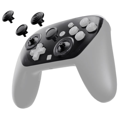 eXtremeRate Nintendo Switch 2 Proコントローラー対応 オクタゴナルゲートスティック対応デザイン フェイスプレートシェル【クリアブラック】