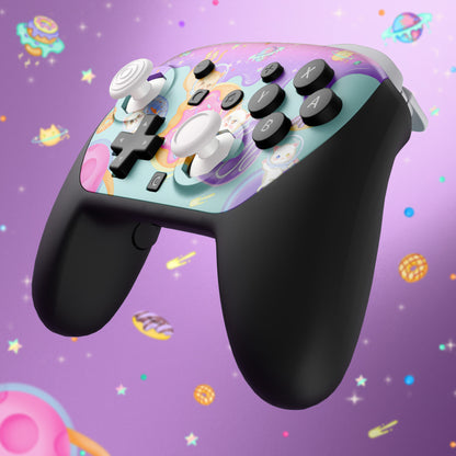 eXtremeRate Nintendo Switch 2 Proコントローラー対応 オクタゴナルゲートスティック対応デザイン フェイスプレートシェル【猫ちゃんのドーナツ旅】