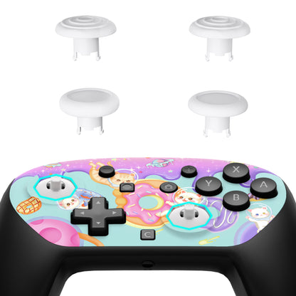 eXtremeRate Nintendo Switch 2 Proコントローラー対応 オクタゴナルゲートスティック対応デザイン フェイスプレートシェル【猫ちゃんのドーナツ旅】