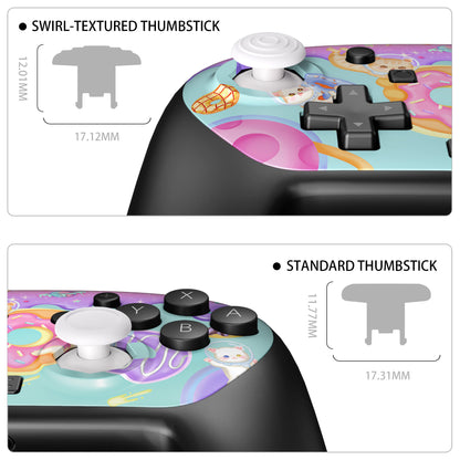 eXtremeRate Nintendo Switch 2 Proコントローラー対応 オクタゴナルゲートスティック対応デザイン フェイスプレートシェル【猫ちゃんのドーナツ旅】