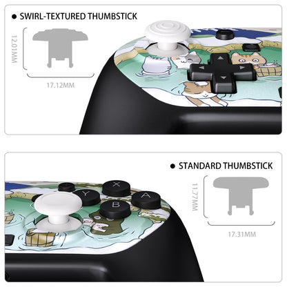 eXtremeRate Nintendo Switch 2 Proコントローラー対応 オクタゴナルゲートスティック対応デザイン フェイスプレートシェル【温泉キティ】