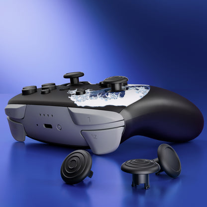 eXtremeRate Nintendo Switch 2 Proコントローラー対応 オクタゴナルゲートスティック対応デザイン フェイスプレートシェル【ゼルダブラック】