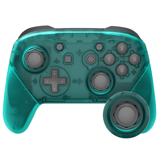 eXtremeRate Nintendo Switch Pro用 八角形ゲート付きスティックデザイン交換フルセットシェル【エメラルドグリーン】