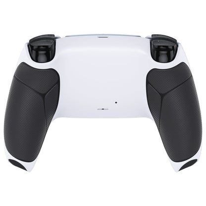 eXtremeRate Performance Grip Replacement Back Housing Bottom Shell Compatible with PS5 Controller - Rubberized Black White eXtremeRate