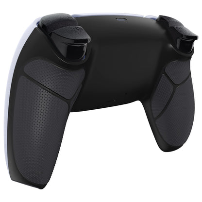 eXtremeRate PS5コントローラーBDM-010/020/030/040/050/060対応パフォーマンスグリップ交換対応用バックハウジングボトムシェル【ラバー付きブラック】