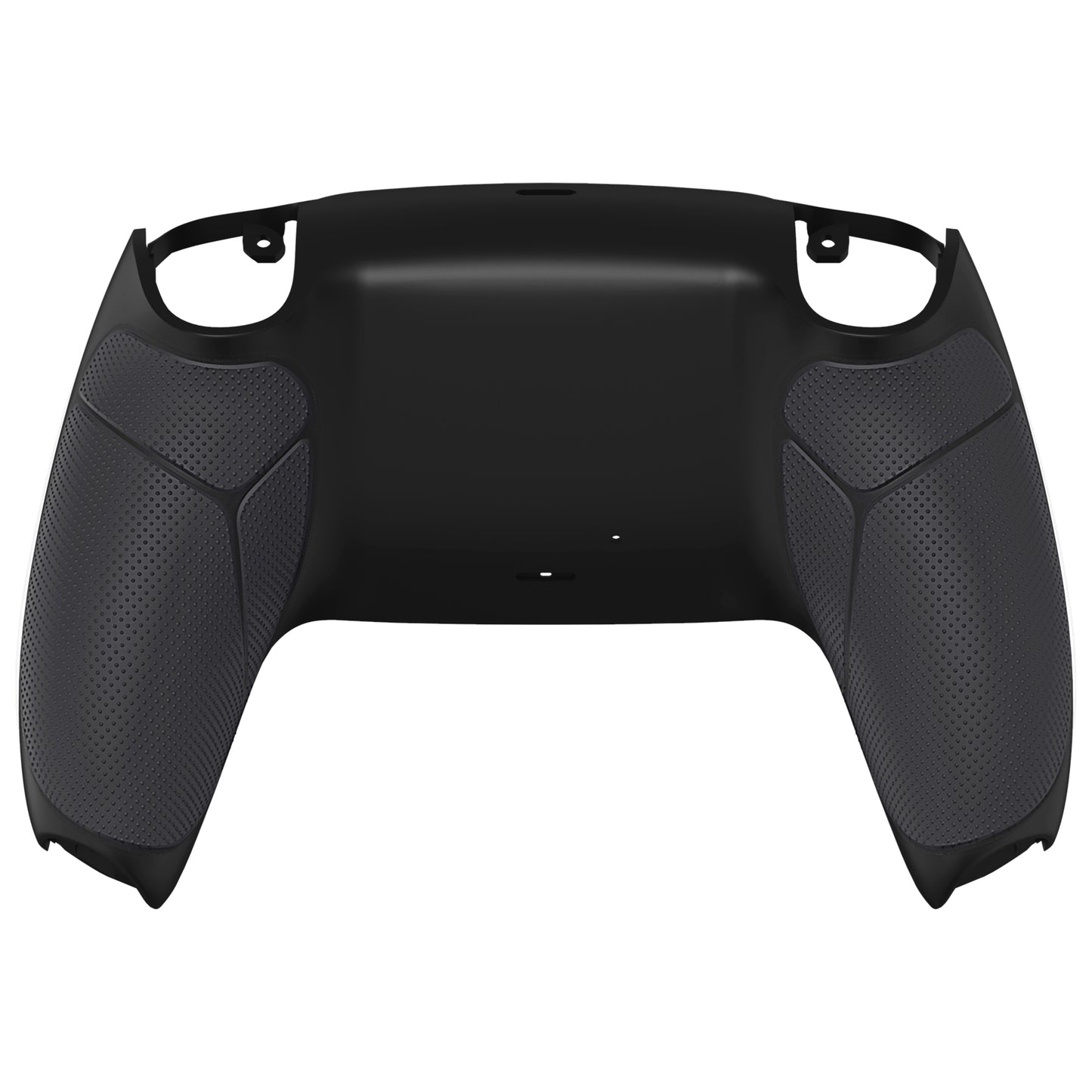eXtremeRate PS5コントローラーBDM-010/020/030/040/050/060対応パフォーマンスグリップ交換対応用バックハウジングボトムシェル【ラバー付きブラック】