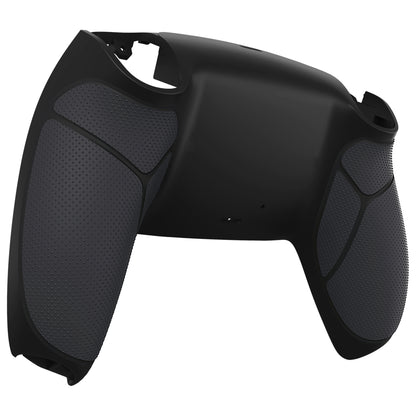 eXtremeRate PS5コントローラーBDM-010/020/030/040/050/060対応パフォーマンスグリップ交換対応用バックハウジングボトムシェル【ラバー付きブラック】