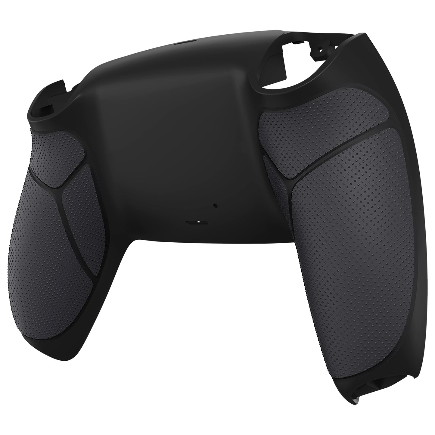 eXtremeRate PS5コントローラーBDM-010/020/030/040/050/060対応パフォーマンスグリップ交換対応用バックハウジングボトムシェル【ラバー付きブラック】