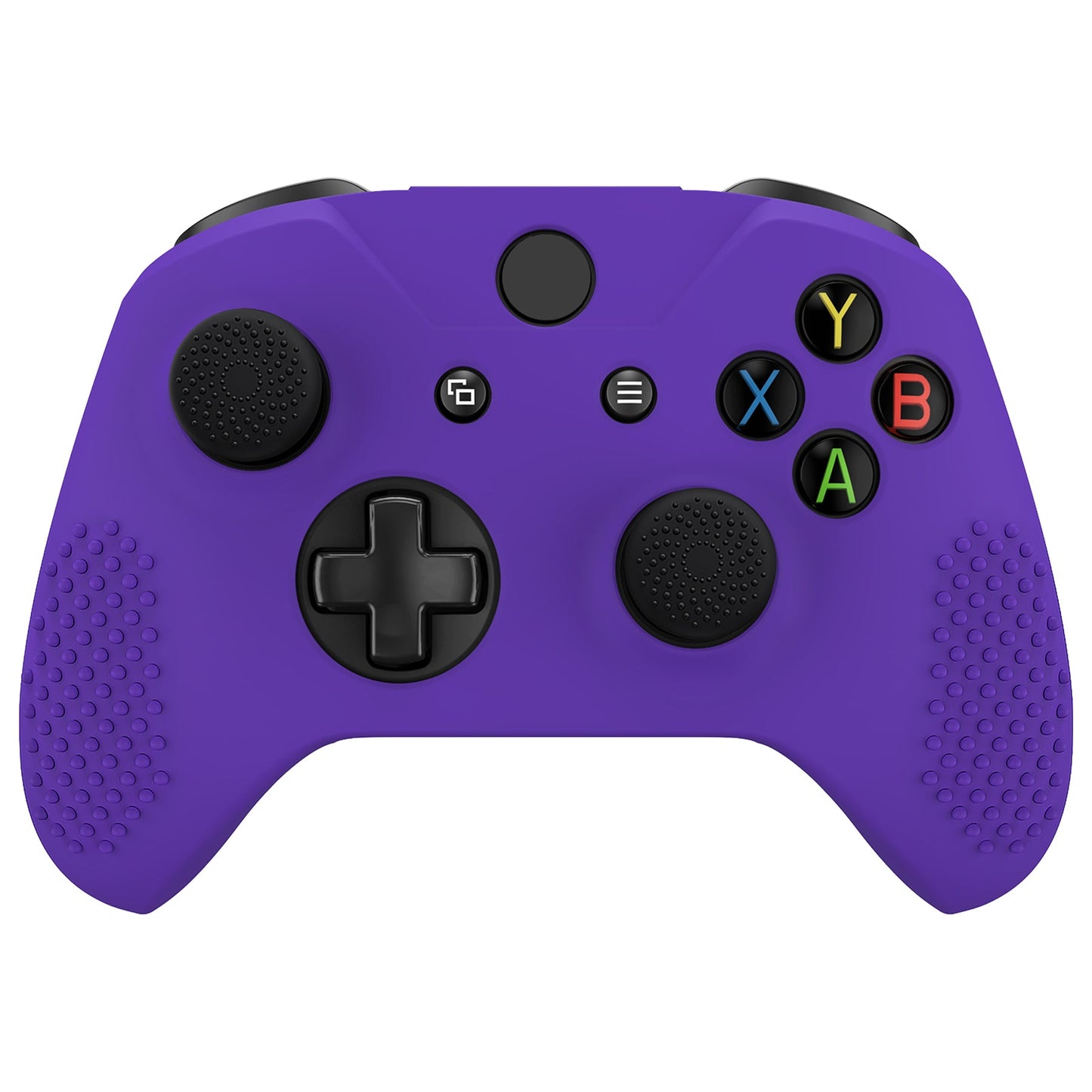 eXtremeRate PlayVital Protective Anti-Slip Silicone Case with Thumb Grips Caps for Xbox One X & S Controller - Purple eXtremeRate