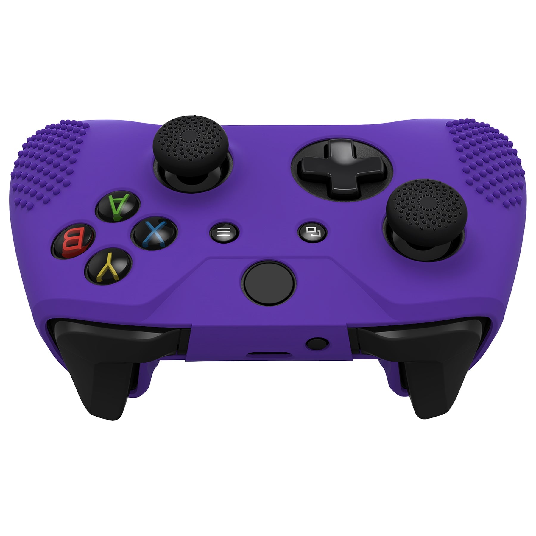 eXtremeRate PlayVital Protective Anti-Slip Silicone Case with Thumb Grips Caps for Xbox One X & S Controller - Purple eXtremeRate