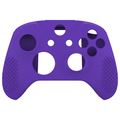 eXtremeRate PlayVital Protective Anti-Slip Silicone Case with Thumb Grips Caps for Xbox One X & S Controller - Purple eXtremeRate