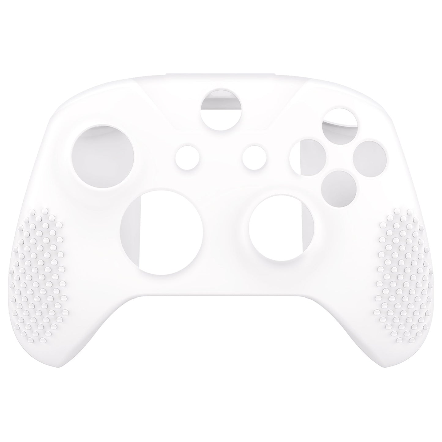 eXtremeRate PlayVital Protective Anti-Slip Silicone Case with Thumb Grips Caps for Xbox One X & S Controller - White eXtremeRate