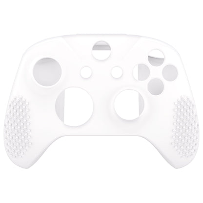 eXtremeRate PlayVital Protective Anti-Slip Silicone Case with Thumb Grips Caps for Xbox One X & S Controller - White eXtremeRate