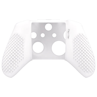 eXtremeRate PlayVital Protective Anti-Slip Silicone Case with Thumb Grips Caps for Xbox One X & S Controller - White eXtremeRate