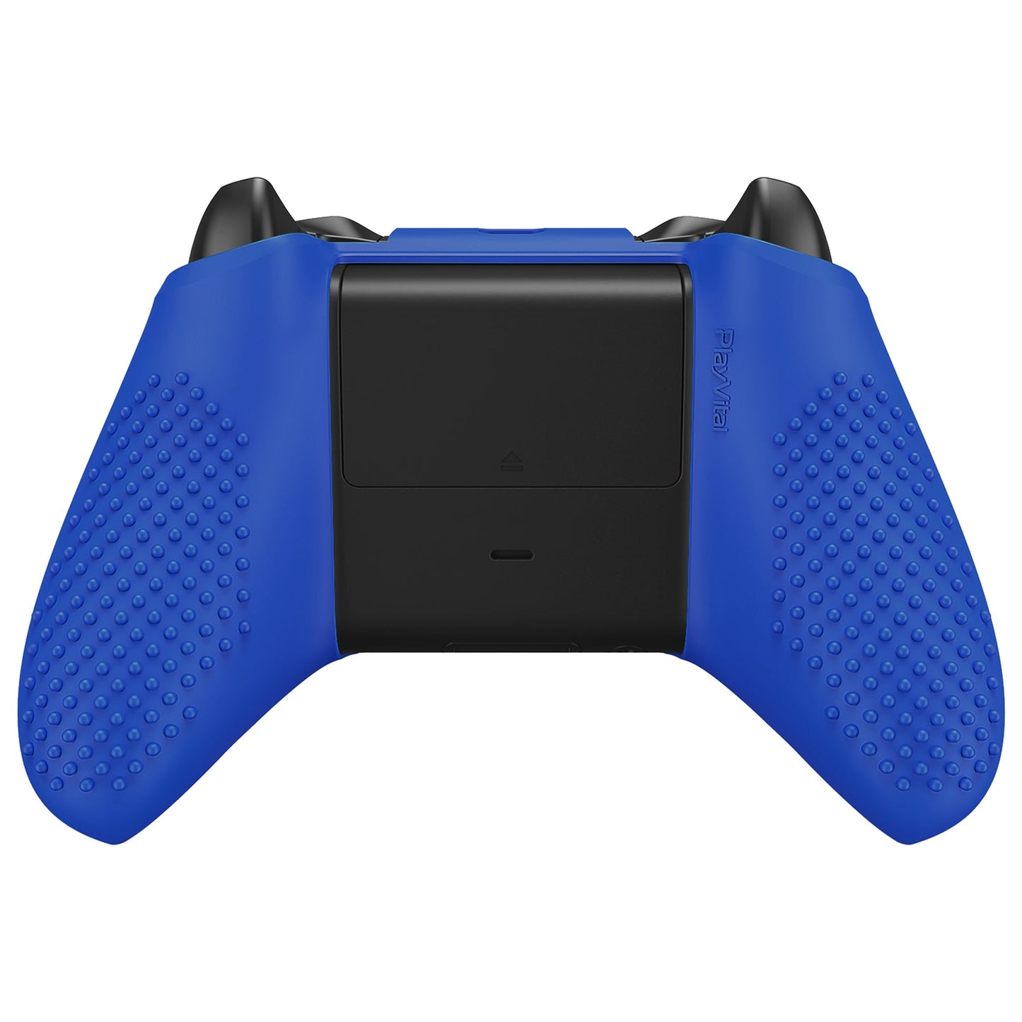 eXtremeRate Protective Anti-Slip Silicone Case with Thumb Grips Caps for Xbox One X & S Controller - Blue eXtremeRate