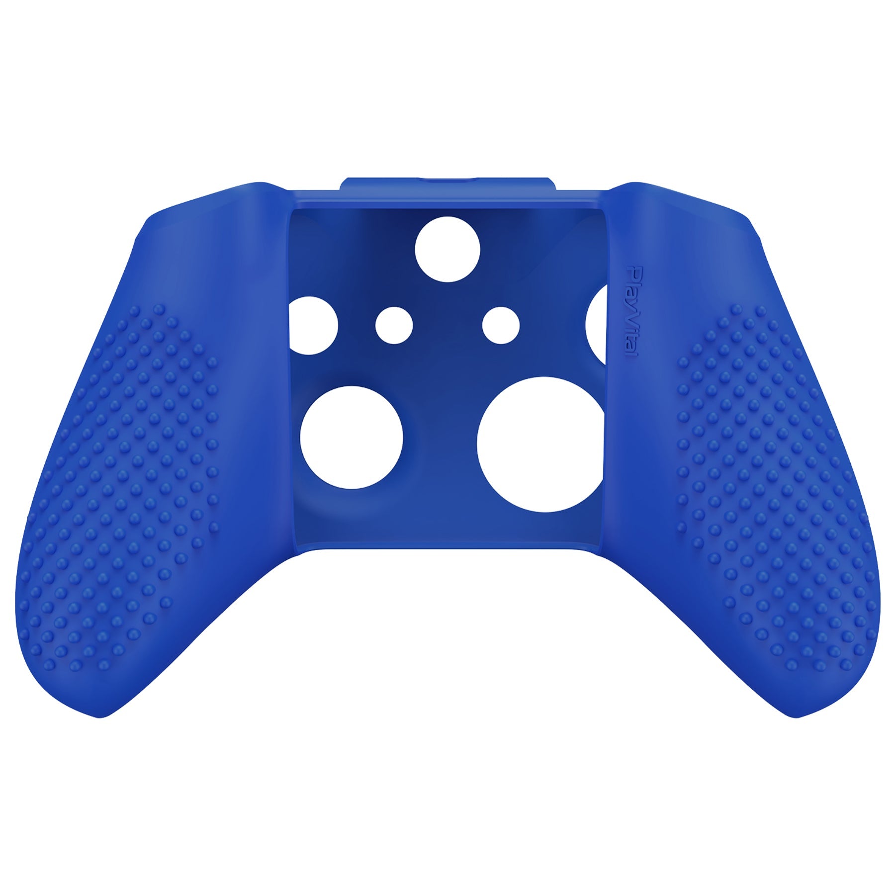 eXtremeRate Protective Anti-Slip Silicone Case with Thumb Grips Caps for Xbox One X & S Controller - Blue eXtremeRate