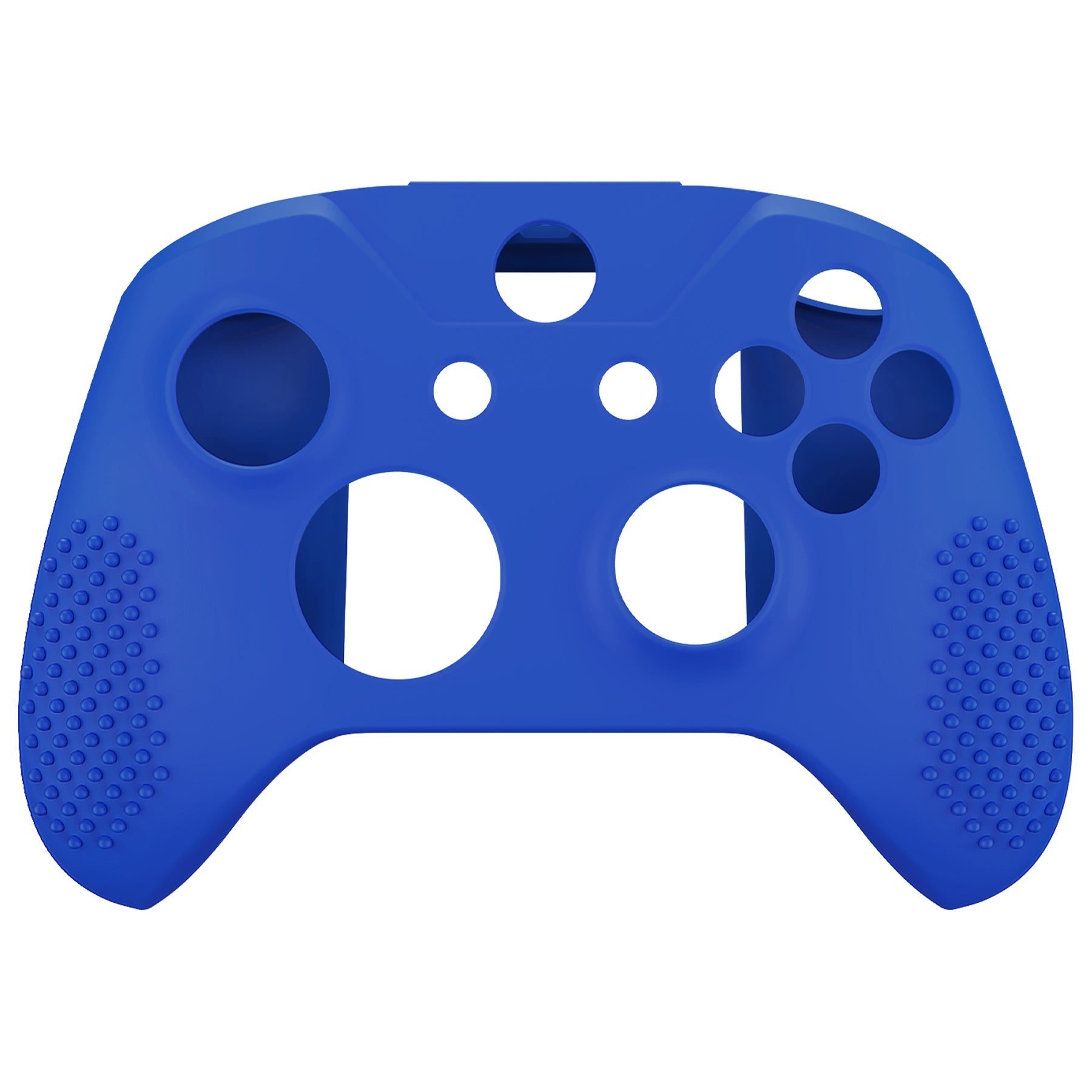 eXtremeRate Protective Anti-Slip Silicone Case with Thumb Grips Caps for Xbox One X & S Controller - Blue eXtremeRate