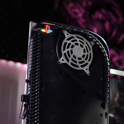 eXtremeRate PS5ディスク＆デジタルコンソール対応用RGBレインボーロゴLEDキット - 7色、40種類のエフェクト