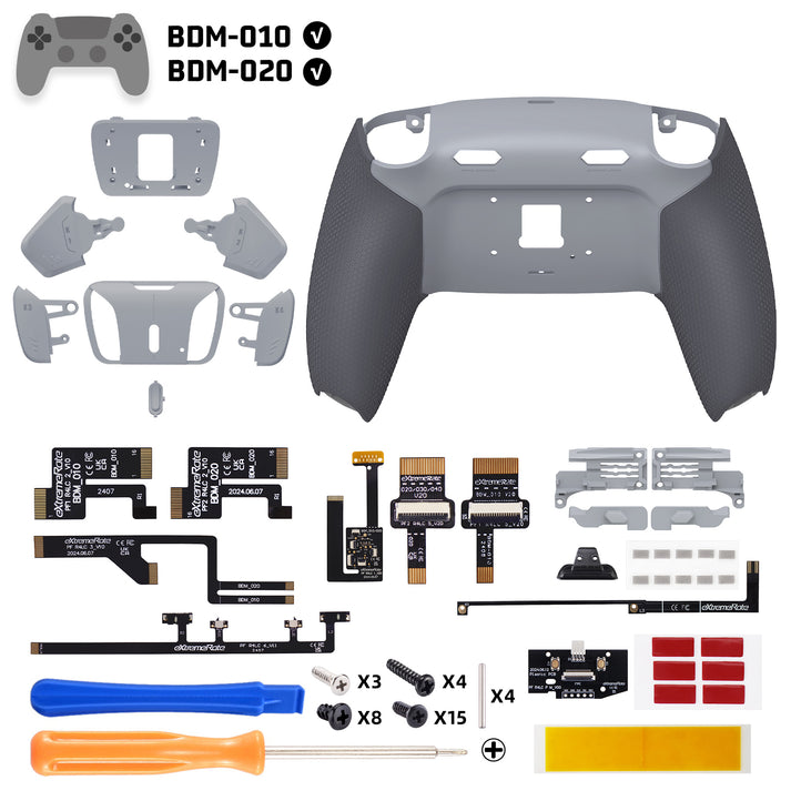 eXtremeRate PS5コントローラーBDM-010/020対応用RISE4 Plus MAXバックパドルキット、クリッキートリガース ...