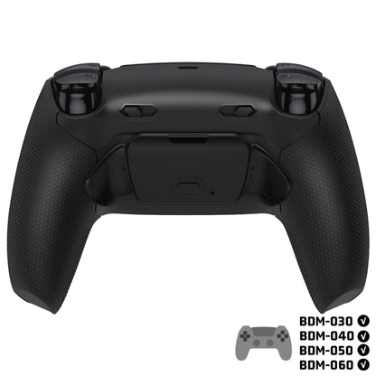 eXtremeRate RISE Plus MAX Back Paddle Kit for PS5 Controllers BDM-030/040/050, with Clicky Trigger Stops and Rubber Grips [Black Rubber Grips, White Back Paddles]