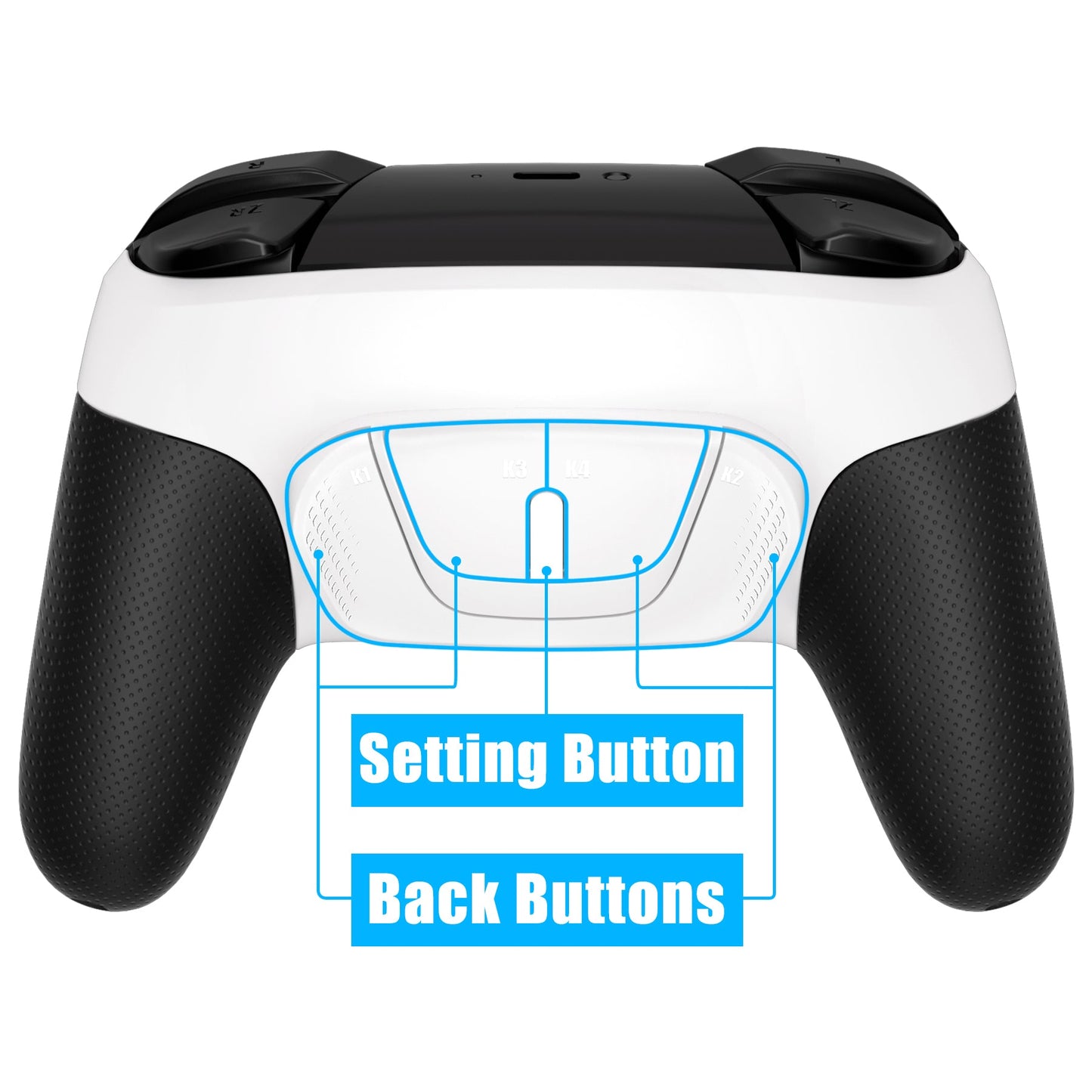 eXtremeRate Remappable RISE4 Remap Kit for Nintendo Switch Pro Controller - White eXtremeRate