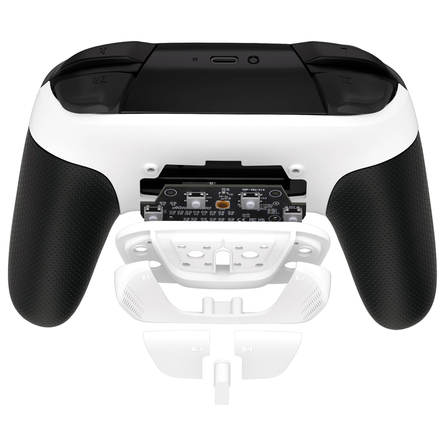 eXtremeRate Remappable RISE4 Remap Kit for Nintendo Switch Pro Controller - White eXtremeRate