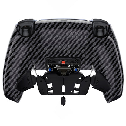 eXtremeRate PS5コントローラーBDM-030/040/050対応用再割り当て可能なRISE4 V3リマップキット【グラファイトカーボンファイバー】