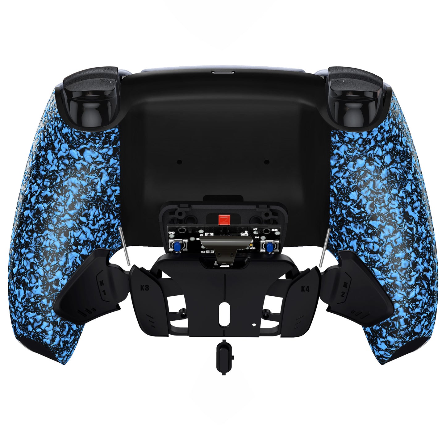 eXtremeRate PS5コントローラーBDM-030/040/050対応用再割り当て可能なRISE4 V3リマップキット【テクスチャードブルー】