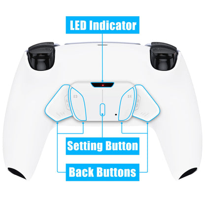 eXtremeRate PS5コントローラーBDM-030/040/050/060対応用再割り当て可能なRISE4 V4リマップキット【ホワイト】