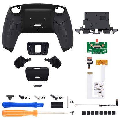 eXtremeRate PS5コントローラーBDM-030/040/050/060対応用再割り当て可能なRISE V4リマップキット【ラバー付きブラック】
