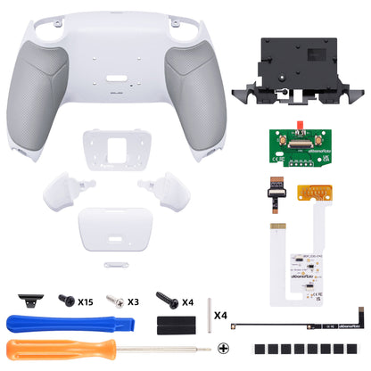 eXtremeRate PS5コントローラーBDM-030/040/050/060対応用再割り当て可能なRISE V4リマップキット【ラバー付きグレー】