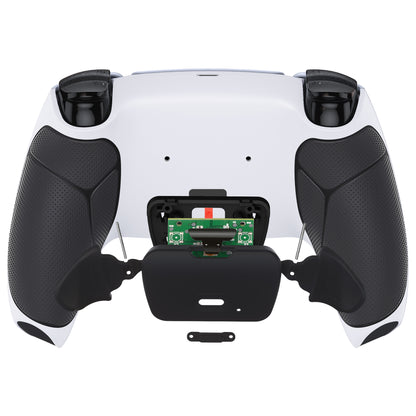 eXtremeRate PS5コントローラーBDM-030/040/050/060対応用再割り当て可能なRISE V4リマップキット【ホワイトブラック＆ブラック背面ボタン】