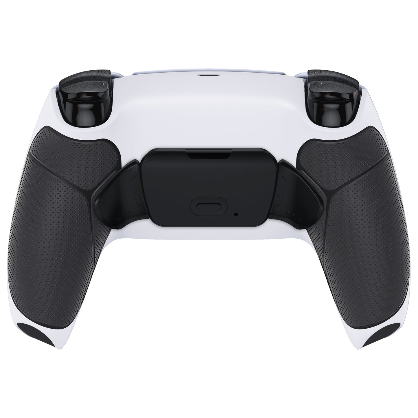 eXtremeRate PS5コントローラーBDM-030/040/050/060対応用再割り当て可能なRISE V4リマップキット【ホワイトブラック＆ブラック背面ボタン】