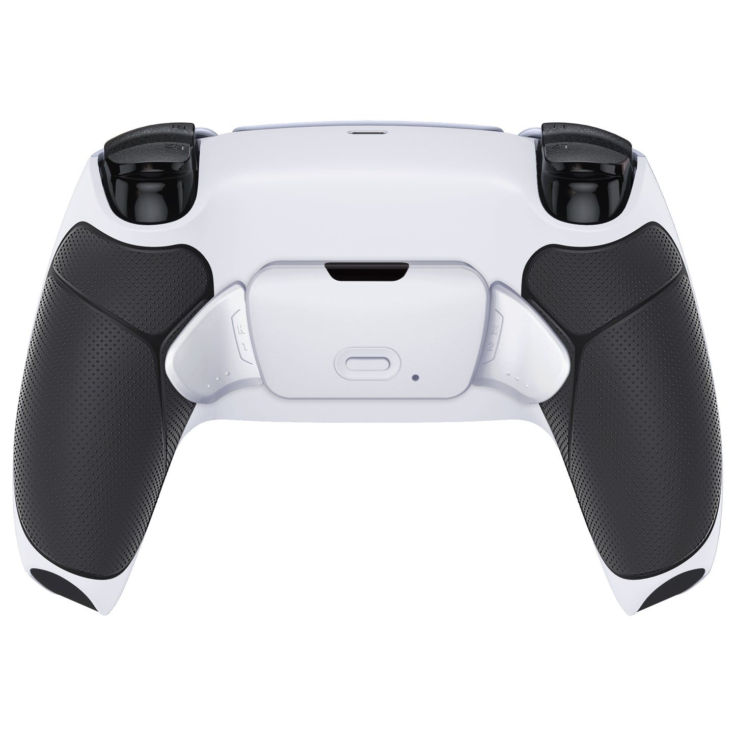 eXtremeRate PS5コントローラーBDM-030/040/050/060対応用再割り当て可能なRISE V4リマップキット【ホワイトブラック-ホワイト背面ボタン】