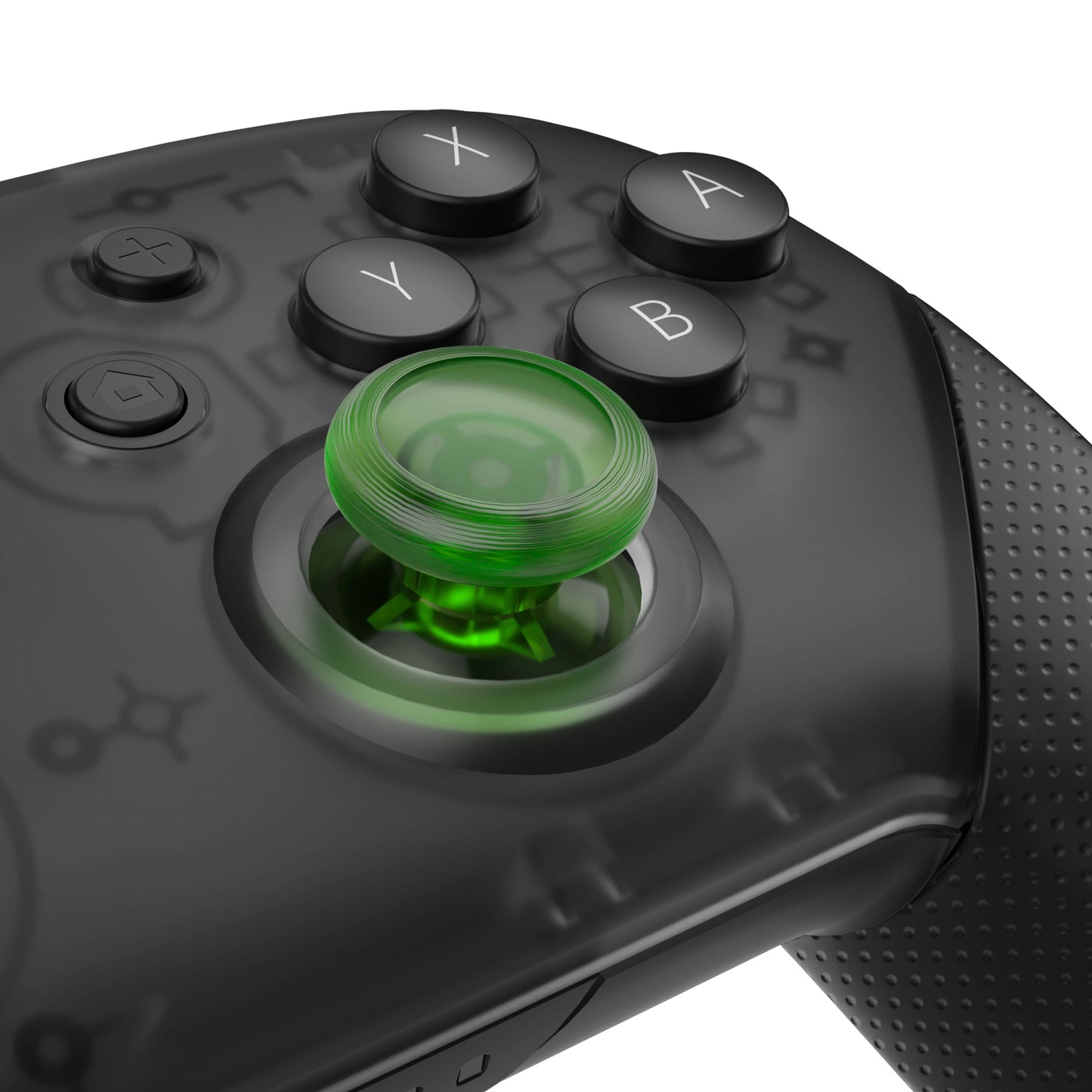 eXtremeRate Replacement 3D Joystick Thumbsticks for Nintendo Switch Pro Controller - Clear Green eXtremeRate