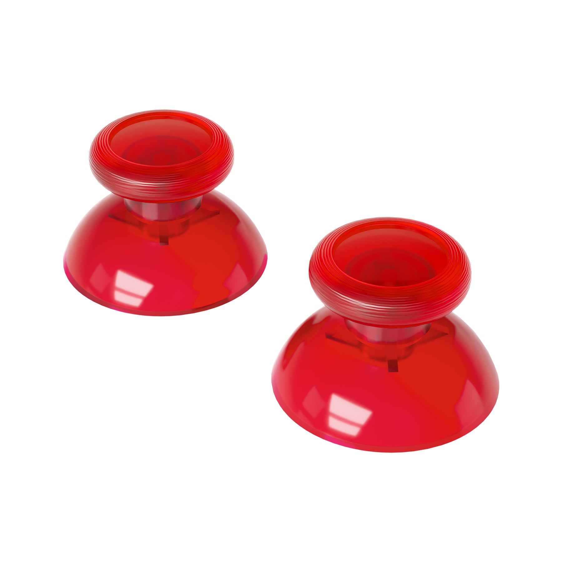 eXtremeRate Replacement 3D Joystick Thumbsticks for Nintendo Switch Pro Controller - Clear Red eXtremeRate