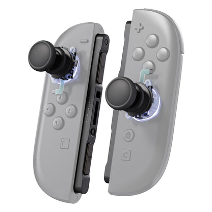 eXtremeRate Nintendo Switch 2 Joy-Conに対応交換用3Dジョイスティック＆サムグリップ＆サイドレールシェルボタンセット【ブラック】
