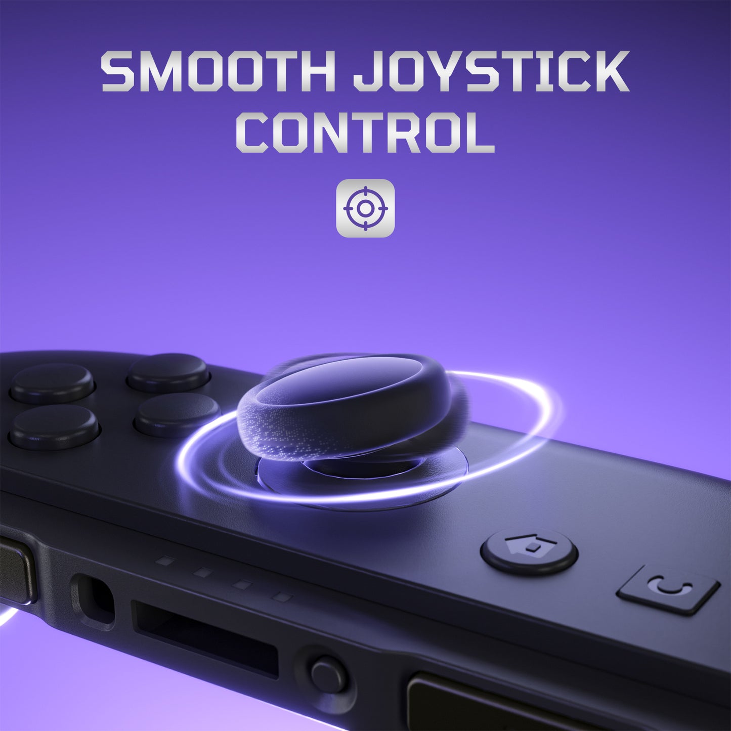 eXtremeRate Nintendo Switch 2 Joy-Conに対応交換用3Dジョイスティック＆サムグリップ＆サイドレールシェルボタンセット【ブラック】