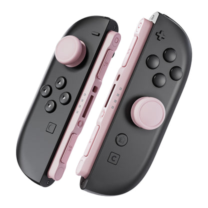 eXtremeRate Nintendo Switch 2 Joy-Conに対応交換用3Dジョイスティック＆サムグリップ＆サイドレールシェルボタンセット【チェリーブロッサムピンク】