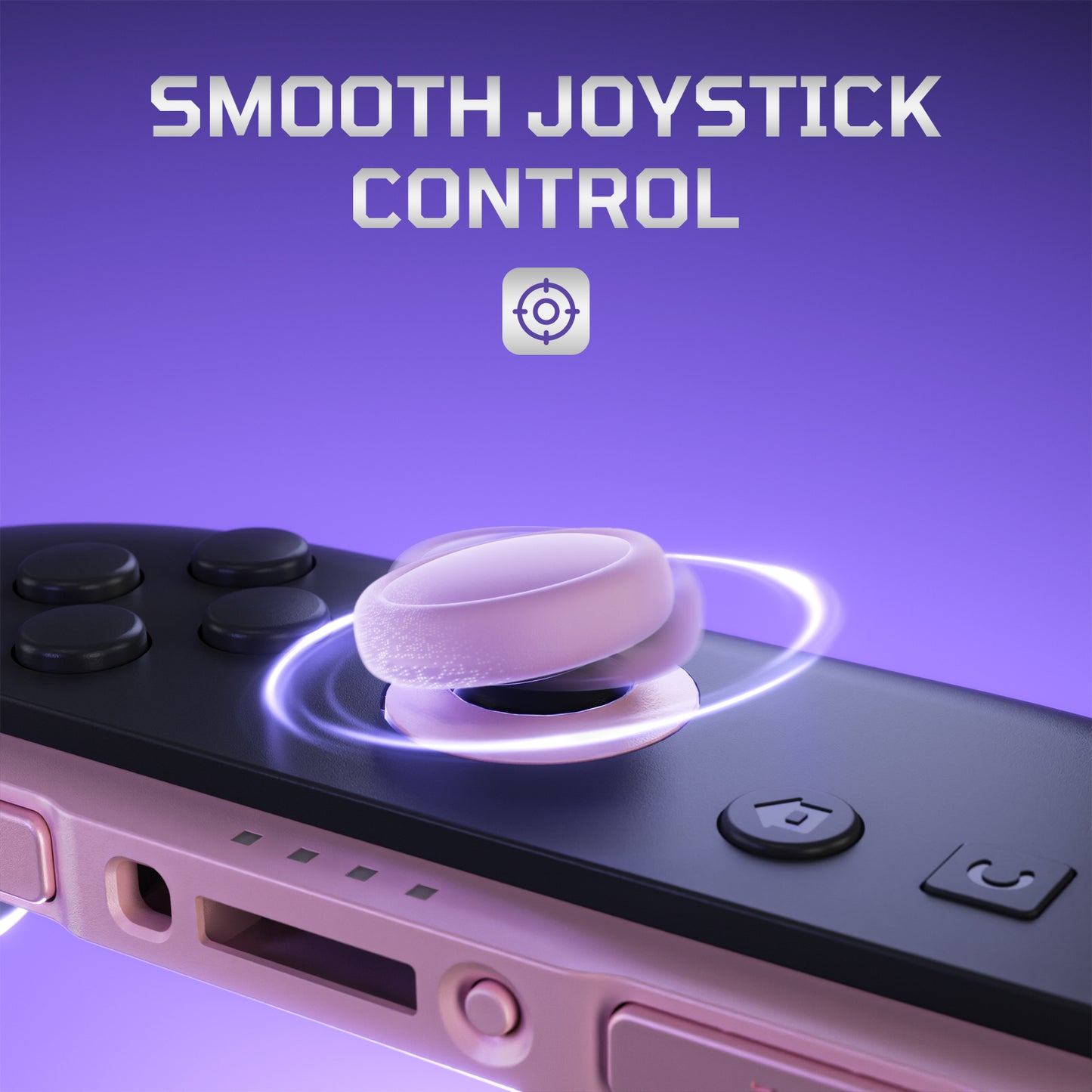 eXtremeRate Nintendo Switch 2 Joy-Conに対応交換用3Dジョイスティック＆サムグリップ＆サイドレールシェルボタンセット【チェリーブロッサムピンク】