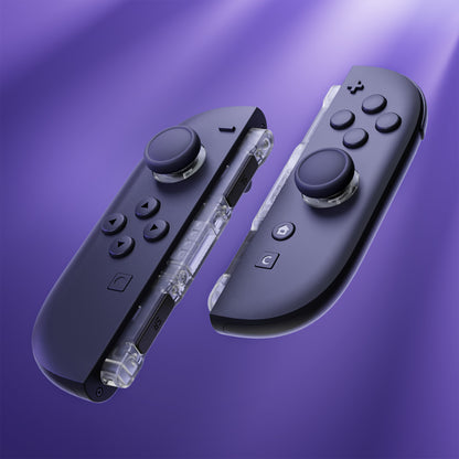 eXtremeRate Nintendo Switch 2 Joy-Conに対応交換用3Dジョイスティック＆サムグリップ＆サイドレールシェルボタンセット【クリア】