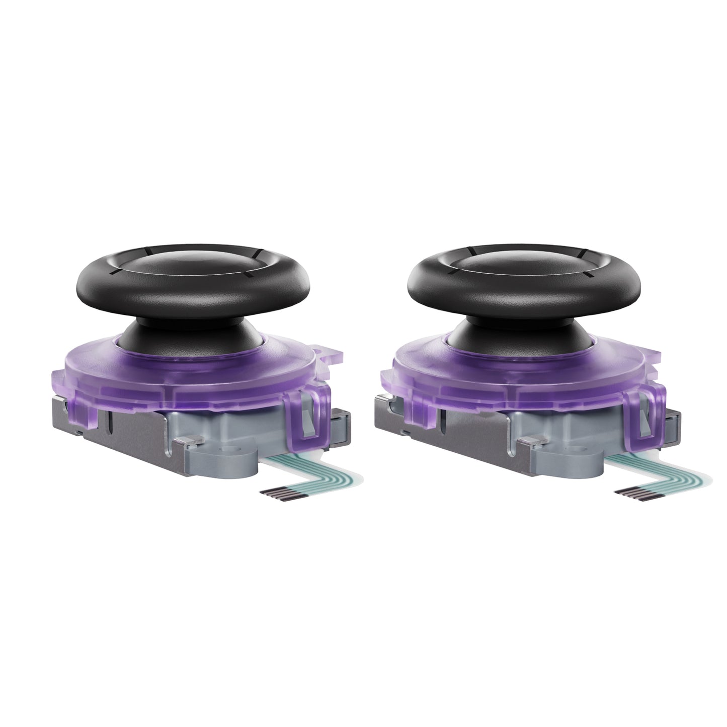 eXtremeRate Nintendo Switch 2 Joy-Conに対応用交換3Dジョイスティック【クリアパープル】