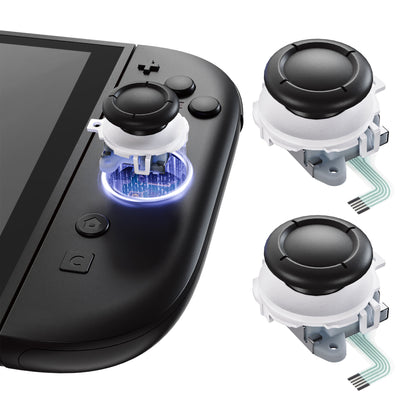 eXtremeRate Nintendo Switch 2 Joy-Conに対応用交換3Dジョイスティック【ホワイト】