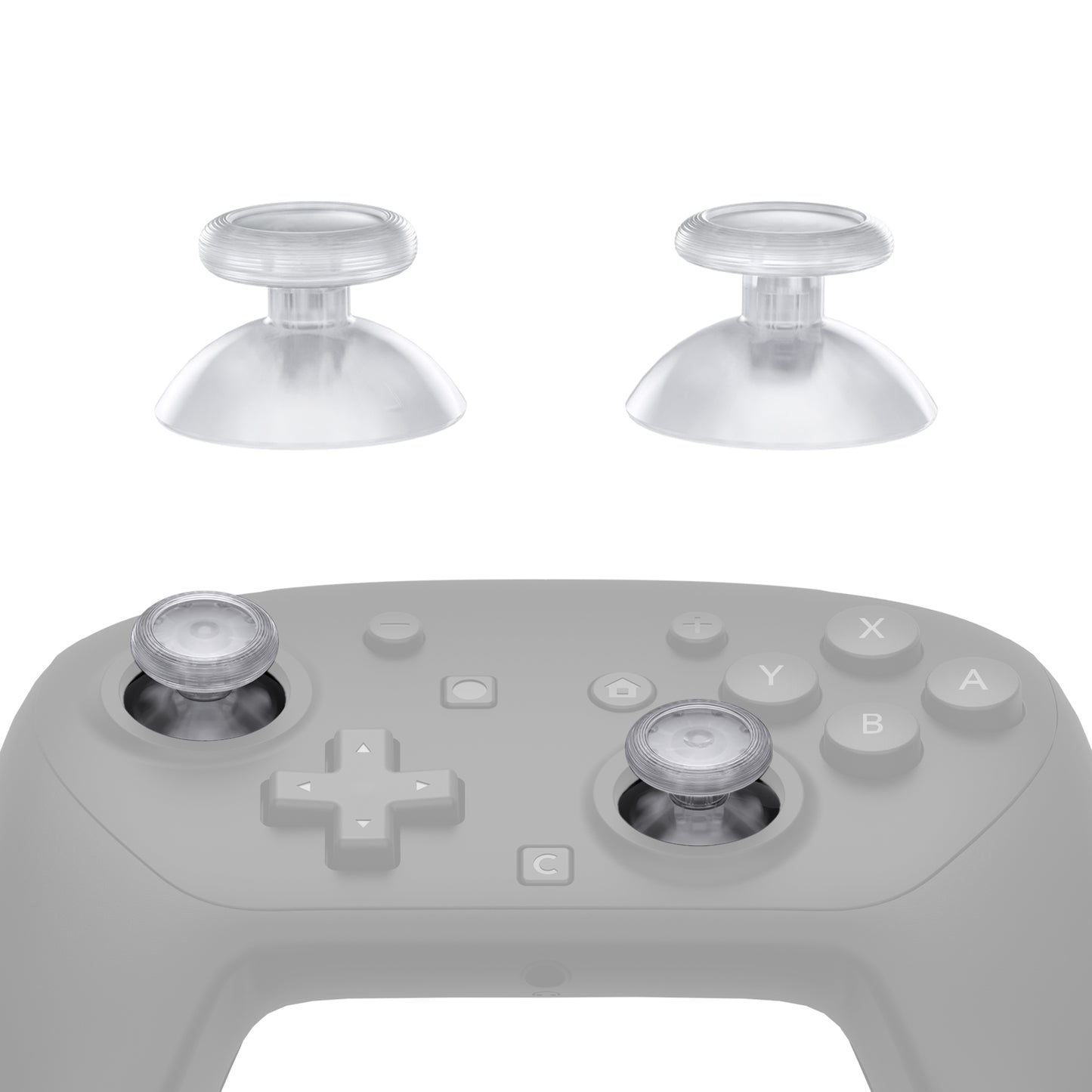 eXtremeRate Nintendo Switch 2 Proコントローラー対応交換用3Dジョイスティック【クリア】