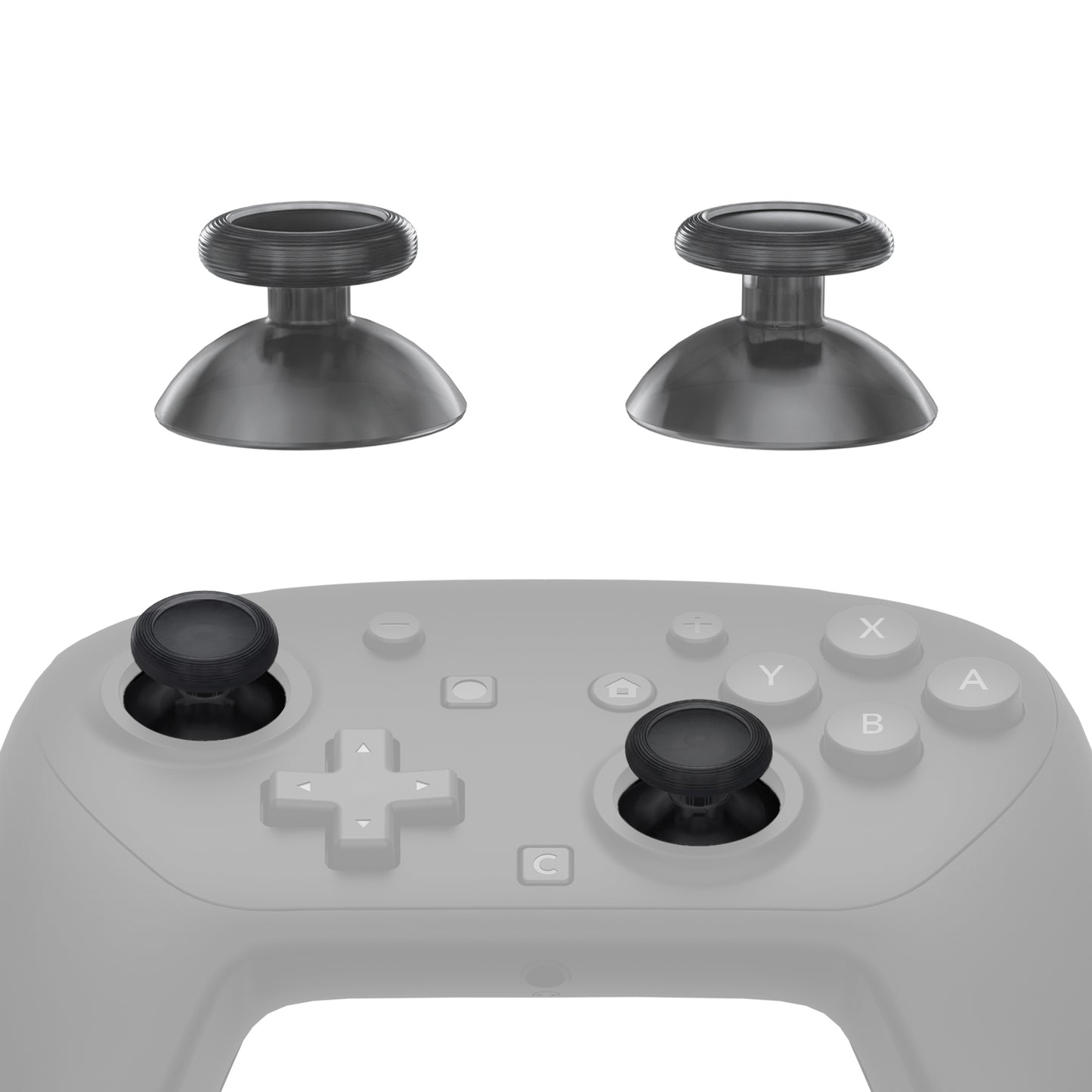 eXtremeRate Nintendo Switch 2 Proコントローラー対応交換用3Dジョイスティック【クリアブラック】