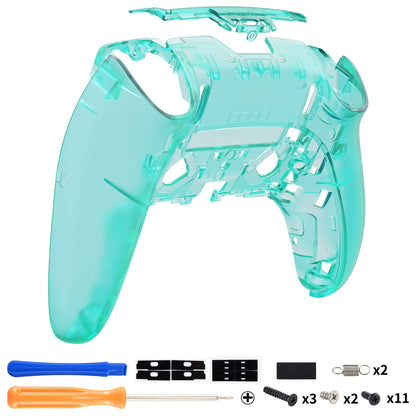 eXtremeRate PS5 edgeコントローラー対応交換対応用バックハウジングボトムシェル【エメラルドグリーン】