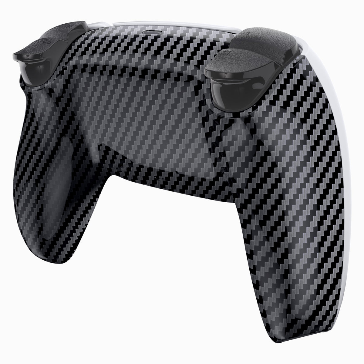 eXtremeRate PS5コントローラーBDM-010/020/030/040/050/060対応交換対応用バックハウジングボトムシェル【グラファイトカーボンファイバー】