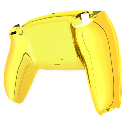 eXtremeRate PS5コントローラーBDM-010/020/030/040/050/060対応交換対応用バックハウジングボトムシェル【クロムゴールド】